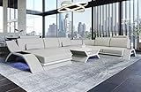 🧣 Raffinierter, hochwertiger Mix aus Leder: Die mehr beanspruchten Sitzflächen und Rückenlehen sind aus Echtleder, die Seiten aus Premium Kunstleder! Hochwertige Verarbeitung für das perfekte Sofa.
