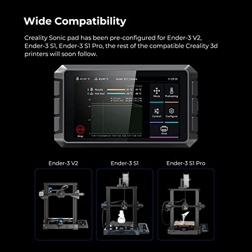Creality Sonic Pad Based On Klipper Firmware 7 Inch Touch Screen 3D Printer Smart Pad With Higher Printing Speed For Creality Ender 3 Pro/Ender 3 V2/Ender 3 S1/Ender 3 S1 Pro Fdm Ender 3D Printers #TOP4