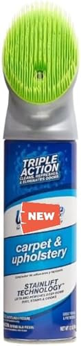 Woo-lite Carpet and Upholstery Foam Cleaner with Built-in Brush, Triple Action Stainlift Technology