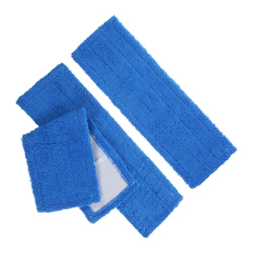 BESTYASH 3Piezas Almohadillas Para Trapeador De Piso De Coral Fleece Almohadillas Reutilizables Para Fregona De Limpieza Accesorios De Limpieza Eficientes