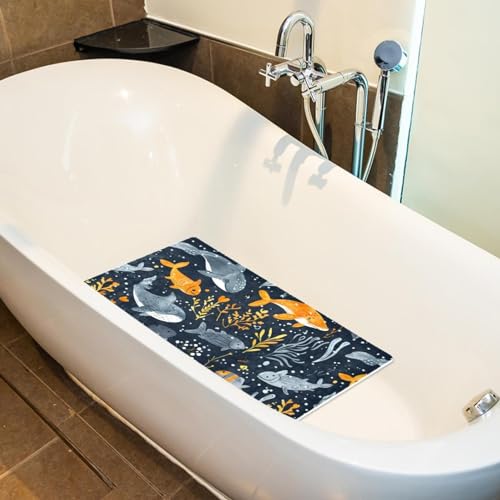 Tapis de bain antidérapant extra long pour éviter les chutes en baignoire familiale - 6