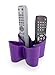 j-me Cozy Remote Control Tidy Remote Holder and TV Remote Organizer (Purple) - Holds up to Four Remote Controls Non-Slip Rubber - Perfect for End Table or Nightstand