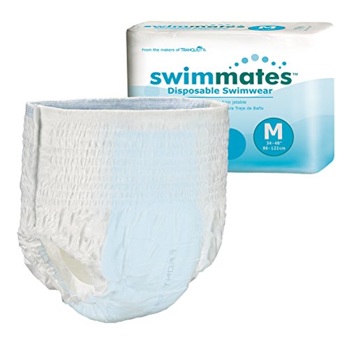 Swimmates Adult Swim Underwear, Pull-Up With Tear-Away Side Seams, Unisex, Disposable, Medium (34"- 48" Waist), 20 Count (Pack Of 1) #TOP3