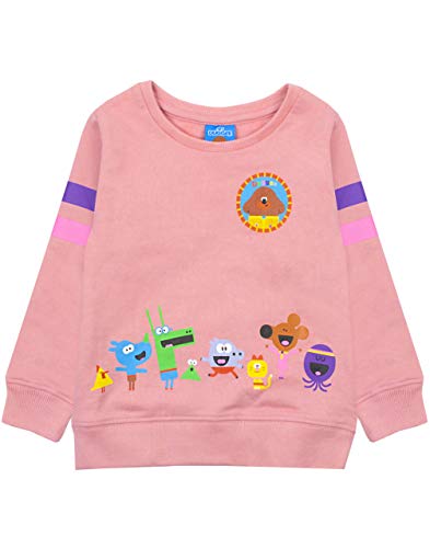 Hey Duggee Ardilla Club Girls Pink Manga Larga con Capucha suéter de los niños