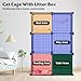PAWING Cat Enclosure Indoor with Litter Box, 3-Tier Metal Wire Cat Cage, DIY Detachable Design for Cats, Kittens & Small Animals, Multi-Level Kennel