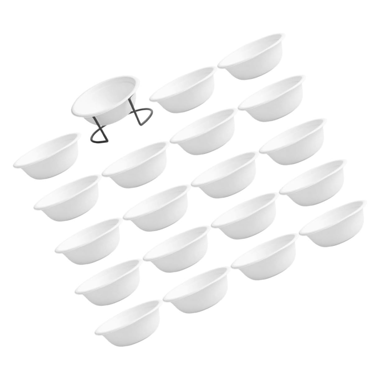 SUPVOX Travel Lightweight Compact Pet Food Bowls Disposable for Cats Dogs for Outdoor Feeding