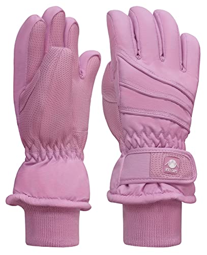 Image of N'Ice Caps Kids Waterproof Winter Thinsulate Warm Gloves | Boys and Girls Snow Ski Gloves with Durable Grippers on Palms, Fingers and Thumbs, 3M Insulation Ideal for Cold Weather