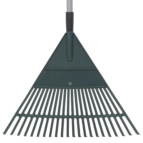 Lauuoeriau Home & Garden,Lawn & Garden,Gardening,Gardening Tools,Rakes,Leaf Rake Dark Green 155.5 cm PP - Image 5
