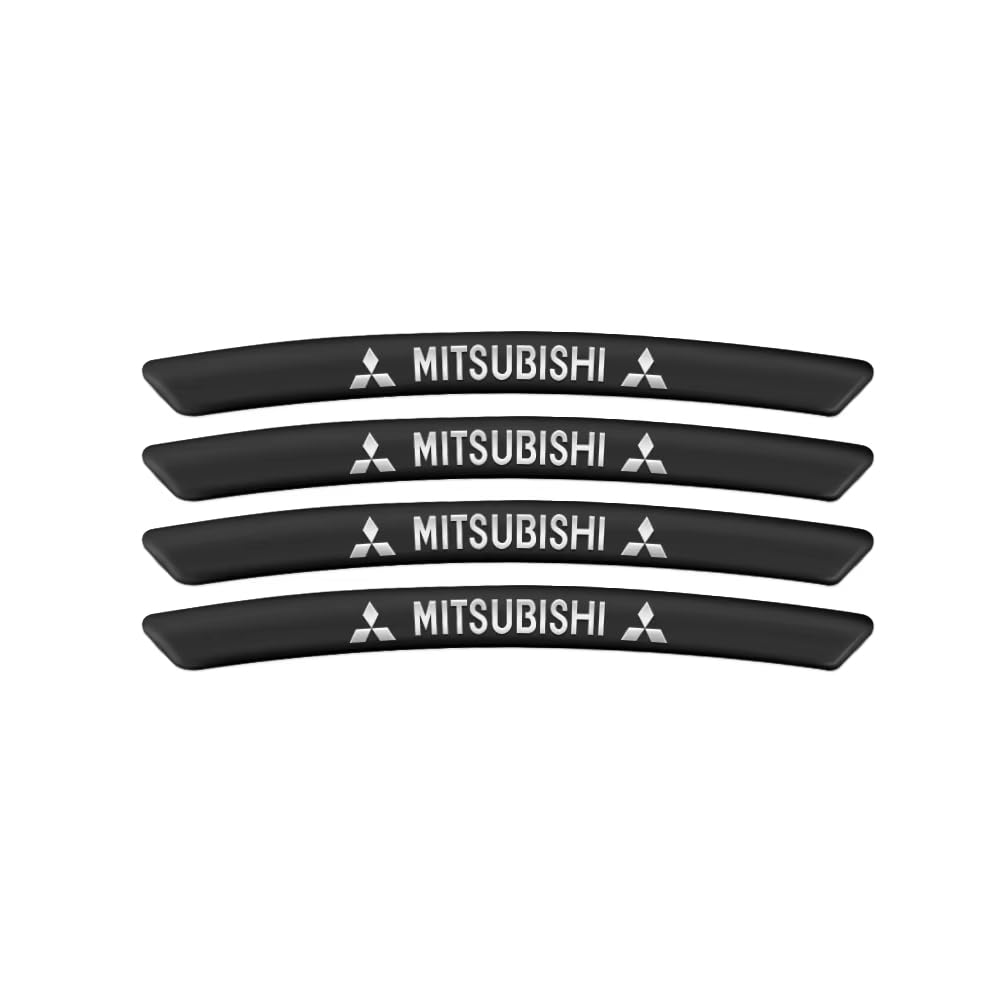 4 Pcs Car Wheel Rim Stickers Hub Stickers for Mitsubishi L200 Ⅴ Club Cab 2015-2023, Car Wheel Rim Decoration Stickers Auto Logo Wheel Rim Decals Stickers