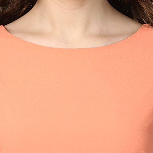 Image of Harpa Round Neck Solid Dress