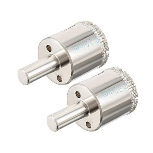 sourcingmap 2PCS 30mm Diamond Coated Hole Saw Drill Bits for Glass Ceramic Tile Marble Rock Porcelain Bottles Pots Brick - Image 3