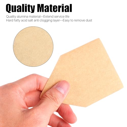 Feuilles abrasives pour poncer les angles difficiles avec tampons d'interface - 6