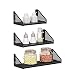 SONGMICS Juego de 3 Estantes de Pared, Estantes Flotantes de Metal, para...