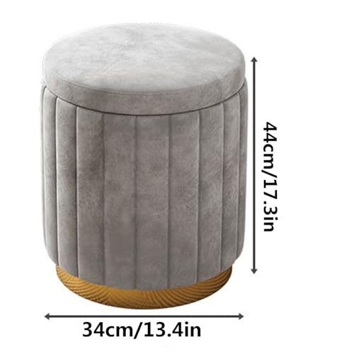 Tabouret de rangement compact en velours éponge pour ranger l'entrée - 3