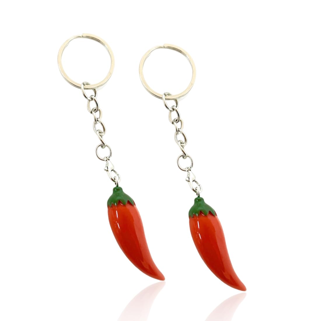 PORTACHIAVI FERRO DI cavallo cornetto ciondoli peperoncino corno portafortuna EUR 6,99 - IT