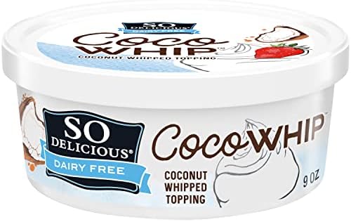 So Delicious Dairy Free CocoWhip Original, Vegan, Non-GMO Project Verified, 9 oz. Tub