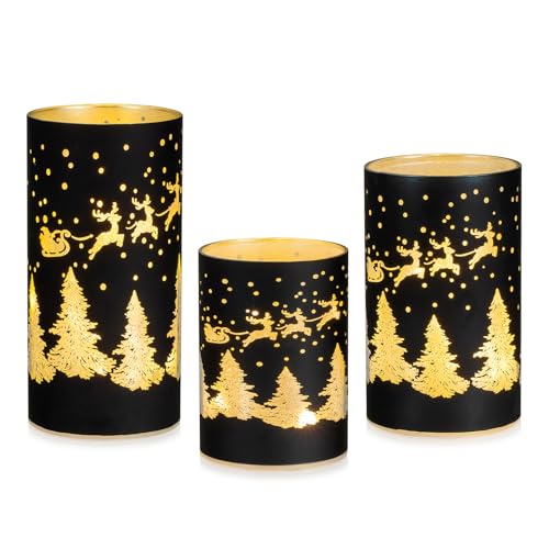 Staymoment Weihnachtsdeko Innen Tischdeko Weihnachten: 3er Set LED...