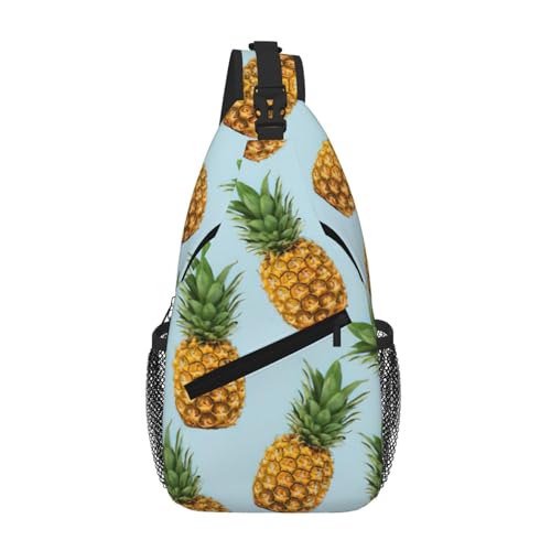 Sac de poitrine imprimé ananas mode léger pour hommes
