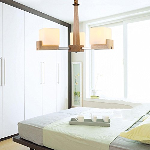Lustres lampes en bois massif de qualité supérieure pour un éclairage de salon élégant