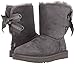 UGG Women's W Customizable Bailey Bow Short Fashion Boot, charcoal, 5 M US