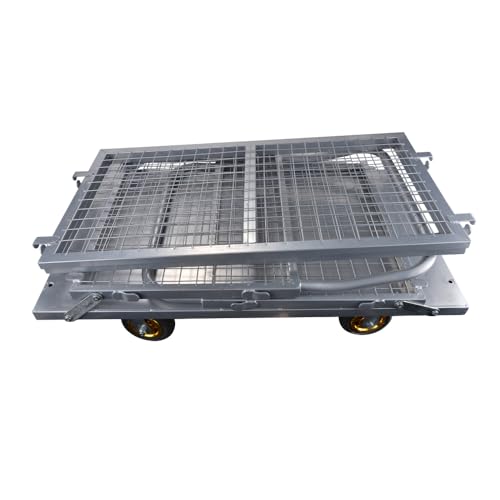 Camión plataforma plegable multiusos 1800 lbs con jaula miniatura 5