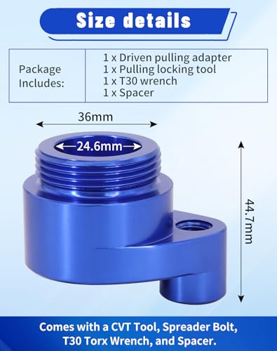 Image of CVT Clutch Spreader Drive Belt Removal Tool Changing Tool Kit For Can Am Maverick X3 Trail Max 2017-2022, Replacement for 529000088 708200720 (blue)