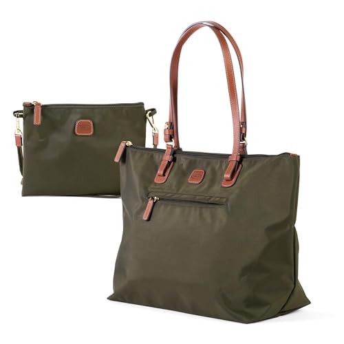 Image of Bric's X-Collection Sportina Large 3-in-1 Tote Bag, Water-Resistant Carry-On w /Pass-Through, Adjustable Strap & Pouch