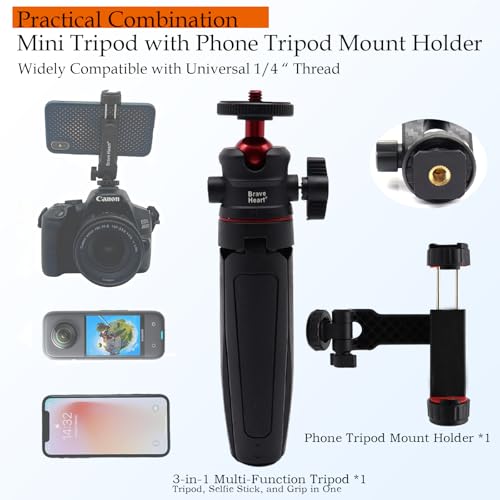 Palo selfie extensible y mini trípode giratorio 360° para móviles y cámaras 3