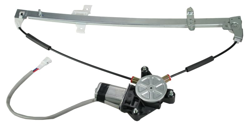 Image of TRQ Rear Left Power Window Regulator & Motor Assembly Drivers Side Compatible with 1999-2004 Chevrolet Tracker 1999-2005 Suzuki Grand Vitara 2002-2006 XL-7