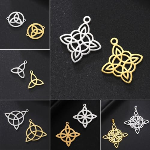 Pendentifs nœuds de sorcière, parfaits accessoires pour fabriquer des bijoux cadeaux