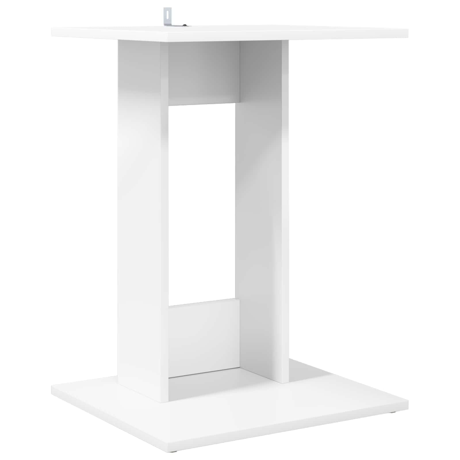 Mesa auxiliar blanca de 45 x 40 x 62,5 cm, mesa de centro de madera, mesa de café moderna para el salón, mesa rectangular estable para sofá y sillón