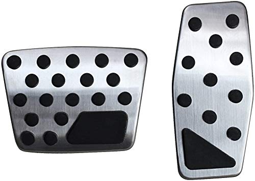 Autobro for Jeep Renegade Compass Fiat 500X Gas Brake Foot Pedal Cover Footrest Pads Trim Kit Set Car Interior Accessories