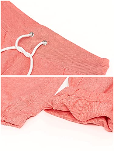 U.S. Polo Assn. Womens 2 Pack Printed French Terry Boyfriend Jogger Sweatpants4