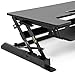 Best Choice Products 36in Standing Desk, Height Adjustable 2-Tier Desk Converter, Sit to Stand Computer Monitor Riser, Ergonomic Workstation, Black