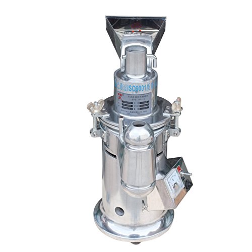 NEWTRY Automatic Continuous Hammer Mill Herb Grinder Hammer Grinder Pulverizer Powdering Machine Grinding Machine (220V)