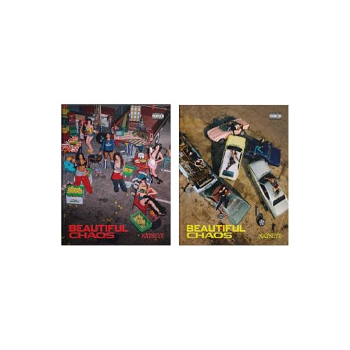 Image of KATSEYE [BEAUTIFUL CHAOS 2nd EP Album](BEAUTIFUL ver.) + 3 Extra Photocards Set