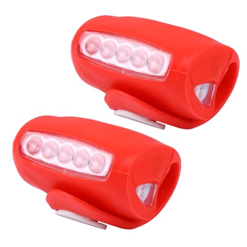 ifundom 2pcs Led Strobe Lights for Red Cycling Headlight Taillight Design for Night Safety Easy to Attach for Mountain Bike