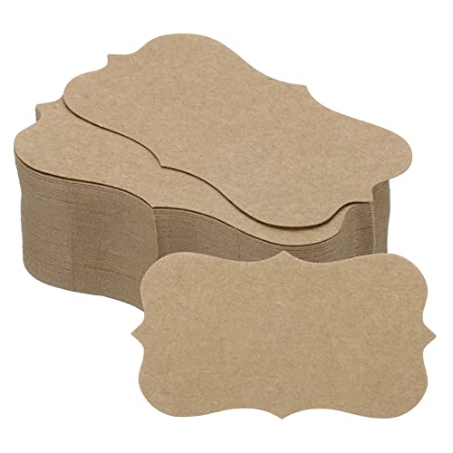 Petits index flash cartes mots message note carte en papier marron DIY
