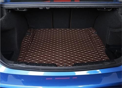 Tapis de Coffre Pour BMW E90 E91 E92 Cuir Noir Fil Rouge Proprotection - 3