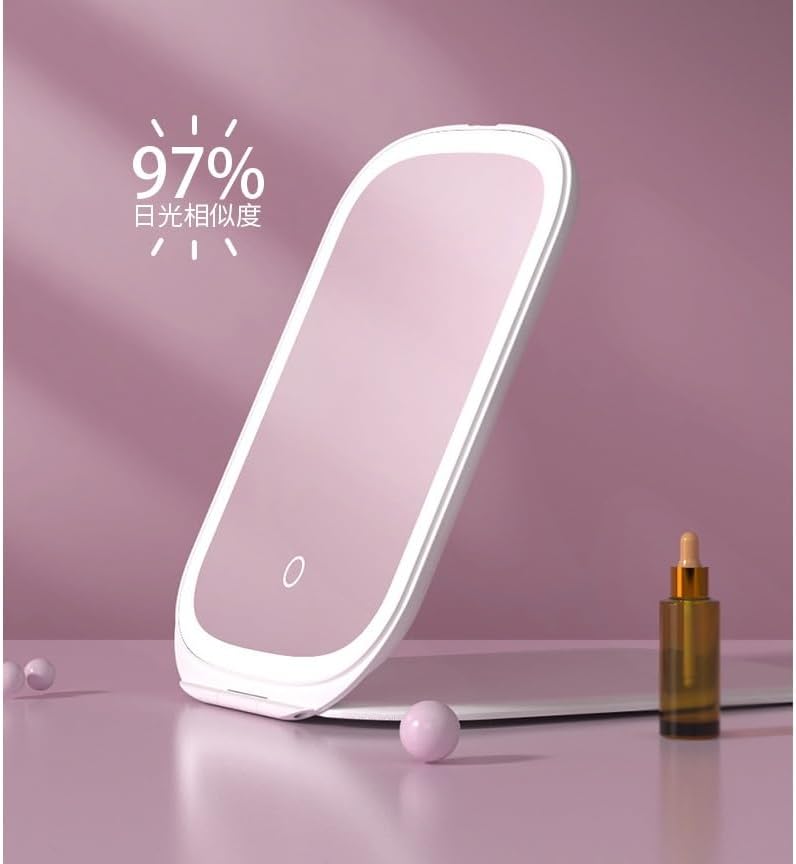 Portable Tablet Makeup Dormitory Student Square Travel Foldable Flip with Light image 5