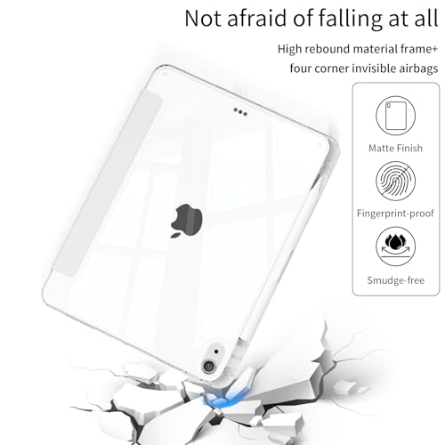 Coque iPad 11 transparente antichoc avec contours gris protecteurs rigides - 4