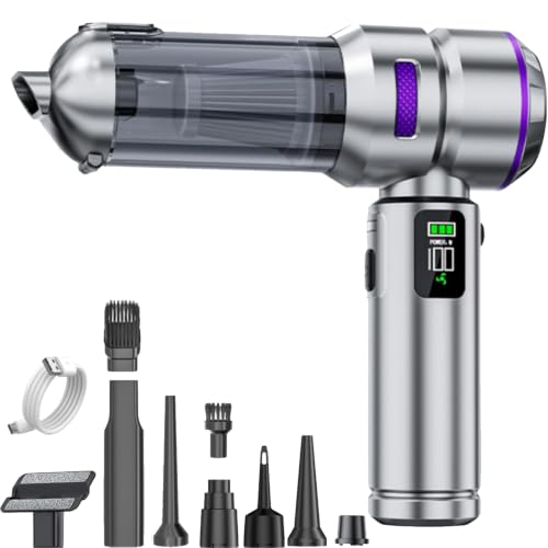 Image of ARCTICOOL Vacuum Cleaner for House, 18000Pa Powerful Suction Car Vacuum Cleaner, Cordless Portable Vacuum Cleaner with 6000mAh Battery, Lightweight Handheld Vacuum Cleaners for Car Use, Home, Office