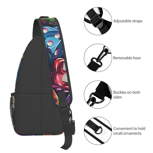Bolso cruzado tipo sling ligero ajustable para mujer y hombre miniatura 4