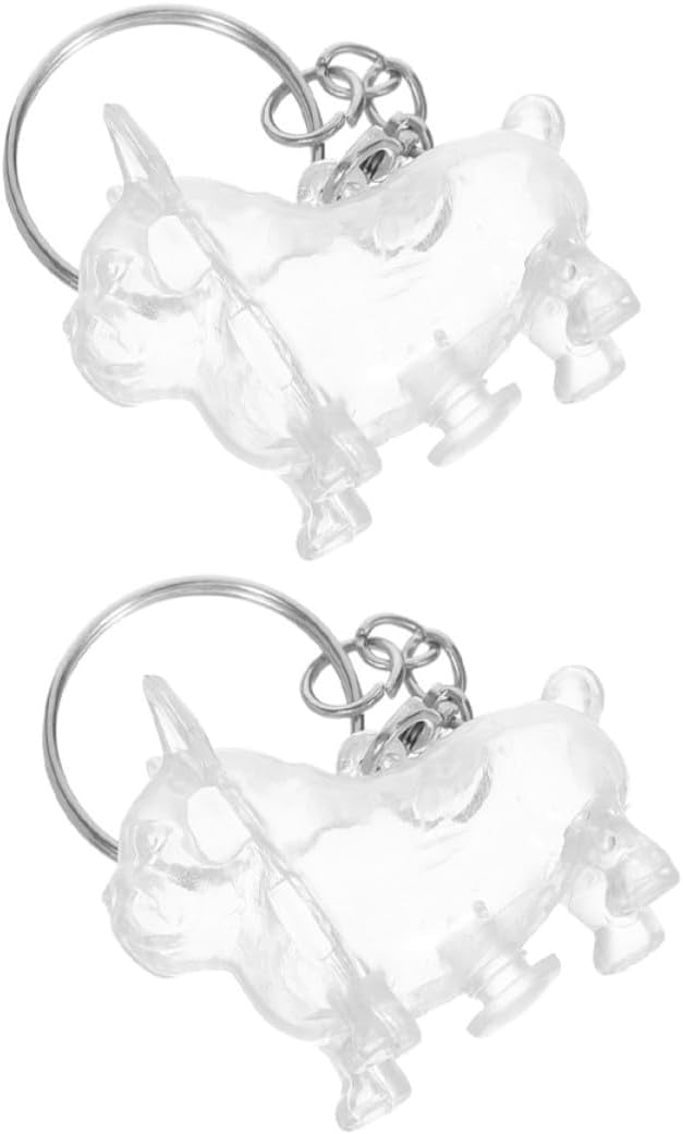 2pcs Pet Hair Memorial Container Keychain for Dog and Cat Hair Storage