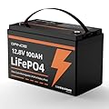12V 100Ah LiFePO4 Battery Lithium Battery Group 31 Built-in 100A BMS, 1280Wh Up to 15000 Deep Cycles Rechargeable Battery for RV, Marine, Van, Backup