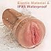 Vibrating Male Masturbator Sex Toys for Men, Male Sex Toys Realistic Textured Pocket Pussy Mens Stroker with 10 Vibration Mode, Hands-Free Blowjob Machine Masturbators for Penis Training &Men Pleasure