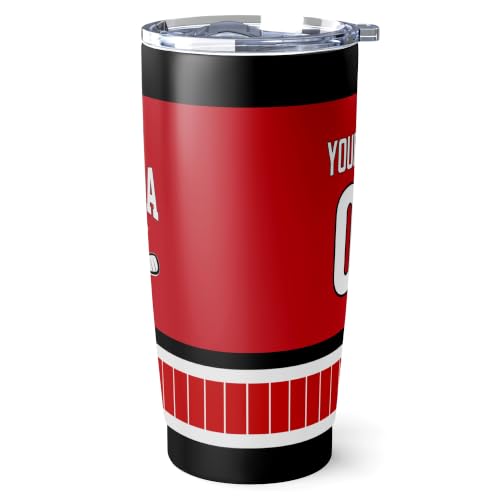 Image of ANTKING Carolina Tumbler 20oz Custom Name Number Travel Mug Gifts | Stainless Steel Insulated Coffee Cup for Men Women