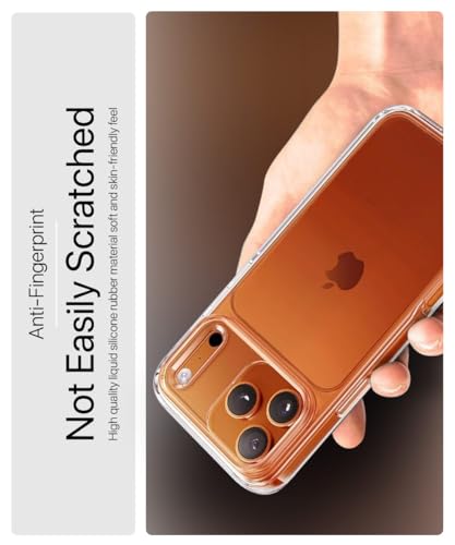 Image of WOW IMAGINE Transparent Back Cover Case for iPhone 17 Pro Max | Raised Bumps for Full Device & Camera Protection Shockproof TPU Silicone Back Case Mobile Cover - Transparent