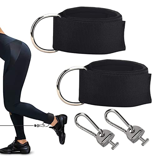 Amthkno 2-Pcs Ankle Strap For Tonal Cable Machine, T Lock Ankle Workout Straps For Tonal Gym Machine, Adjustable Thigh Ankle Resistance Belt For Tonal Machines Gym Workout #TOP3