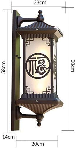 Lampe murale extérieure E27 applique décorative en verre pour terrasse et jardin - 4